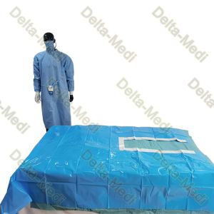 Reinforced SBPP PE Hip Disposable Surgical Drape With Dislocation Bags