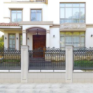 Black Security Aluminum Railing for Balcony and Stairs