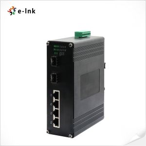 Industrial 4-port 10/100TX 802.3at PoE + 2-port 100FX Ethernet Switch
