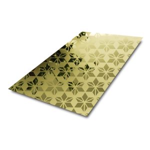 PVD Etched Stainless Steel Sheet 304 201 1mm 4 X 8 Plain Mirror For Decoration