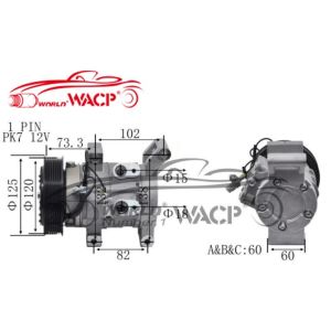 Quality 2473006840 Auto Air Condition Compressor For Toyota HiluxVigo 2003-2007 WXTT016 for sale