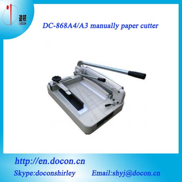 DC-868 manually paper cutter guillotine