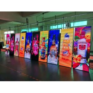 576x1920mm P3 1200cd/sqm Portable Advertising LED Poster SMD2121