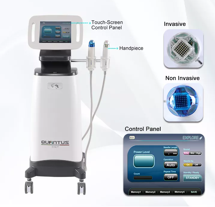 Fractional Microneedle RF Machine 25pins / 49pins For Wrinkle Removal Treatment
