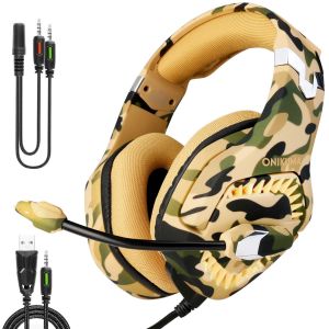 Quality ONIKUMA K2 Camo Gaming Headphones for sale