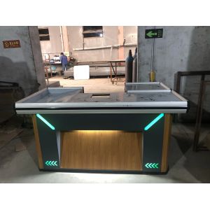 Heavy Duty Grocery Cashier Counter Eco Friendly Checkout Counter