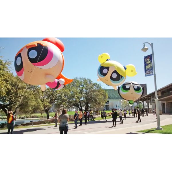 Parade Use Advertising Props / Customized Flying Ball Light Nylon Fabric