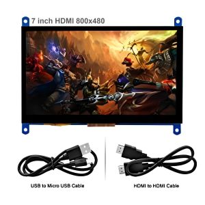 Transmissive HDMI TFT LCD Display 800x480 7 Inch Capacitive Touchscreen