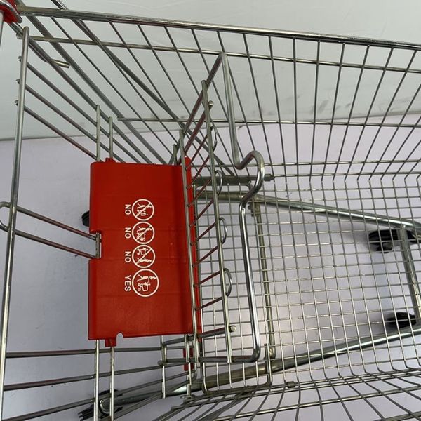 180L General store Galvanized European Market Supermarket Shopping Trolley