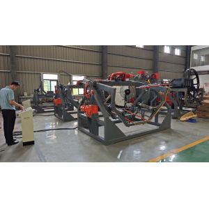 Open Flame Rock N Roll Machine , Rotomolding Bucket Machinery