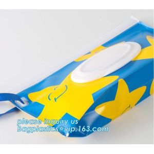 Plastic packaging bag baby EVA Tissue wet wipes bag, reusable and portable wet