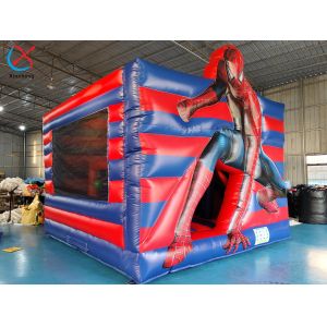 Inflatable Combo Castle Spiderman Bouncy House With Slide