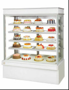 R404 Marble Base Cake Display Freezer Fan Cooling System For Pastry Dessert