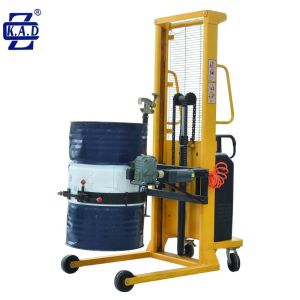 300kg Drum Handling Solutions DC Powered Hydraulic Semi Electric Drum Stacker