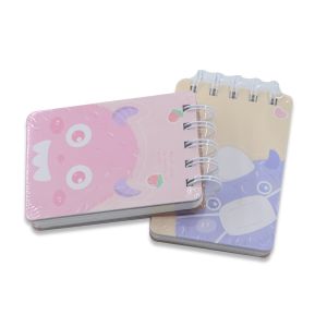 Mini Notebook with Cute Cartoon Print Customized Elastic Kawaii Student