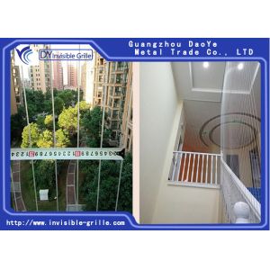 China 316 Stainless Steel Home Security Grills , Invisible Balcony Window Grill on sale