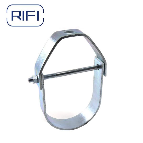 Buy 4 Inch Metal Conduit Clamp Electro Galvanized Heavey Duty Conduit Clevis Hanger at wholesale prices