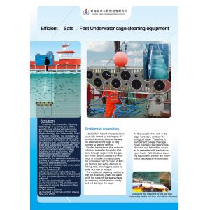 Cavitation Jet Underwater Cleaning Aquaculture Cages Underwater Cleaning Machine