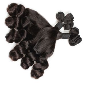 Wholesale Virgin Human Hair Etension Natural Color Indian Hair Bundles