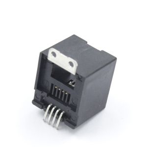 180 Degree Rj45 Surface Mount Network Jack Unshielded 4p4c 1X1 Without Leds