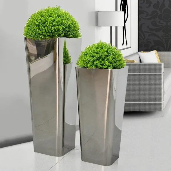 Buy High Durability Smooth stainless steel flowerpot Gardening Equipment at wholesale prices