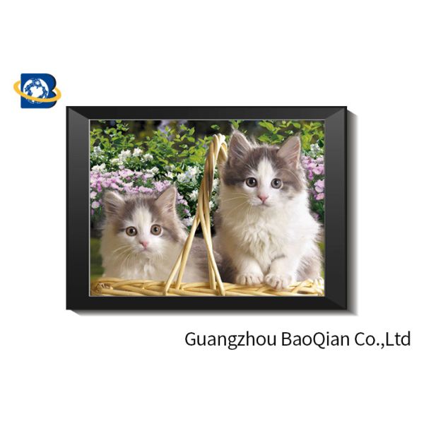 3D Deep Effect Pictures With PP / PET / Plastic / PS Board Material