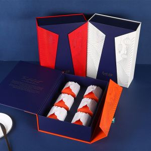 Paperboard Customized Different Shape Luxury Coffee Mug Gift Box Set with Logo