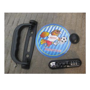 300D Silk Popular Soft Lightweight Trolley Case With Black Iron Trolley 20 / 24