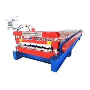 Zinc Plating Colored Steel Profile Roll Forming Machine Speed 20-25 M / Min