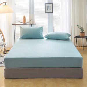 200TC Polyester Bedding Set 1 Fitted Sheet and 2 Pillowcases for a Good Night's