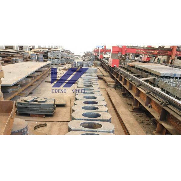 S235JR S355jr Customized Steel Plate Cutting CNC Machining Service