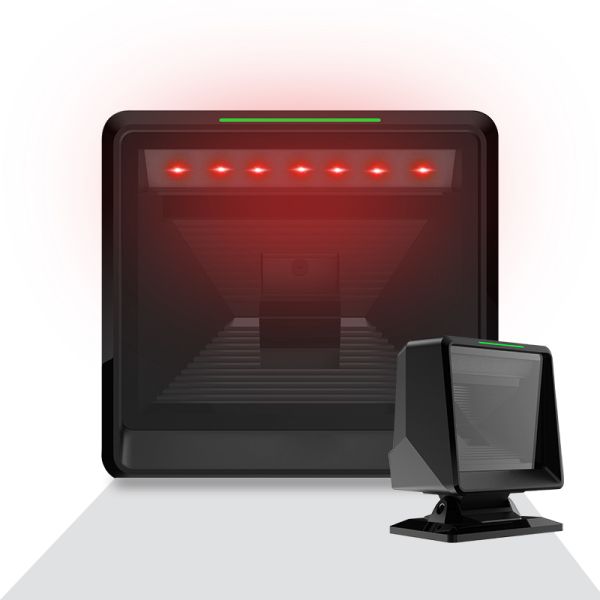 Buy Automatic Scanning Hands Free 1D 2D QR Code Reader Desktop Omnidirectional Barcode Scanner for  Supermarket at wholesale prices