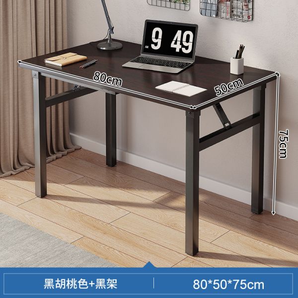 Home Office Furniture Manufacturers Simple Folding Computer Long Table Iron Frame Desk