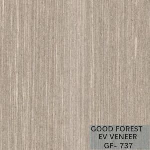 Fancy Recomposed Oak Wood Veneer Silver Pear Vertical Grain Customized