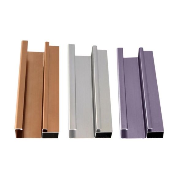 Anti Scratch 60um Film Architectural Aluminium Profiles cut to length
