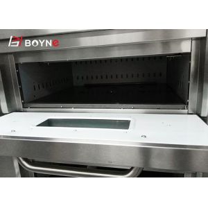 Commercial Bakery Kitchen Equipment Double Deck Four Tray Oven 220v