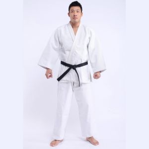 Unbleached Judo Gi Embroidery Logo Judo Uniform 100% Preshrunk