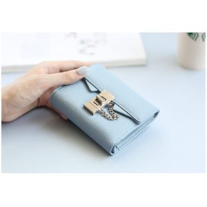The new wallet female short paragraph Korean fashion simple lock women's purse