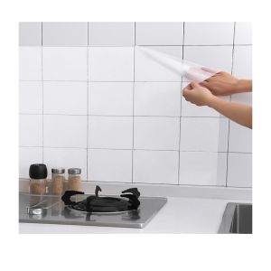 Kitchen Cabinet Oil-Proof Sticker Transparent Vinyl Wallpaper Greaseproof