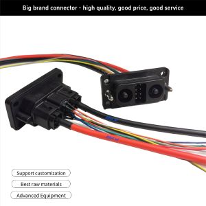 2+8P 100A 200A stackable high current energy storage connector for lithium