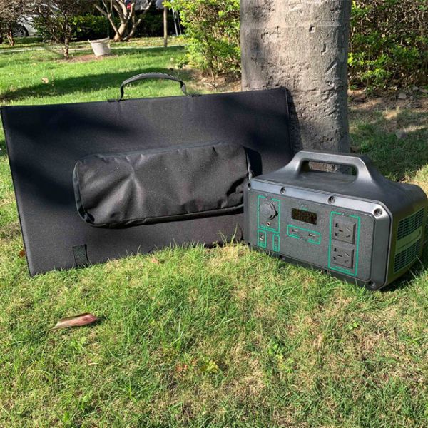Buy Portable 120W Foldable Solar Panel Handbag Power Station Charger at wholesale prices
