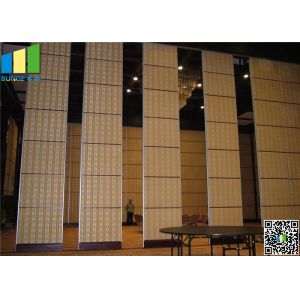 Quality Fabric Wooden Exhibition Partition Wall , Folding Operable Partition Walls for sale