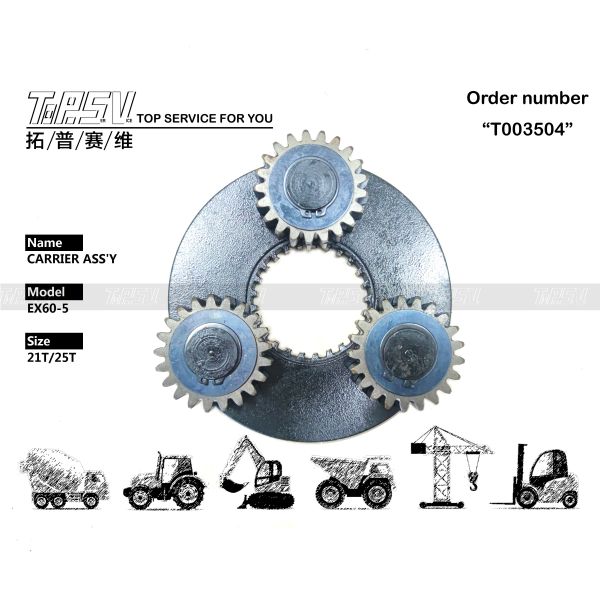 Buy Hydraulic Motor Drive Heavy Duty EX60-5 Excavator Swing 1 Stage Carrier ASSY Gear Meshing Installation Included at wholesale prices