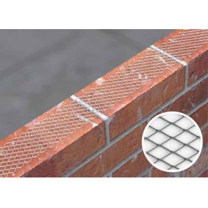 China Galvanized Steel Brick Reinforcement Mesh 15x25mm Diamond Hole on sale