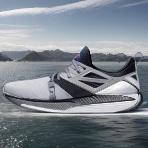 Biodegradable Eco Friendly Running Shoes Knitted Upper Breathable