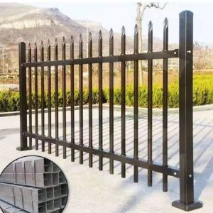 Quality Rot Proof Heat Treated Metal Palisade Fencing Zinc Steel Fence for sale