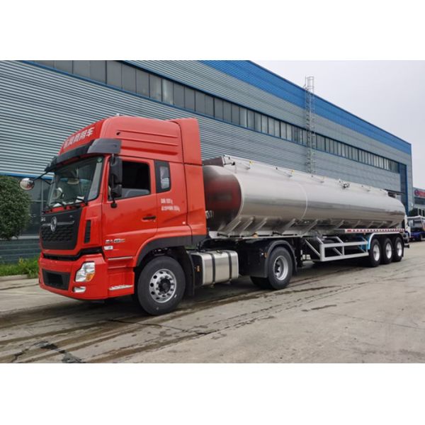 Buy 3 BPW Axles 36000 Liters Stainless Steel Oil Tank Trailer at wholesale prices