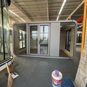 Eco Friendly Prefab Capsule House With Solar Panels Sustainable Container