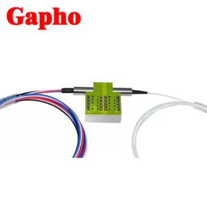 Mini 1x4 Low Insertion Loss Fiber Optical Switch 850 / 1310 / 1550nm Mechanical