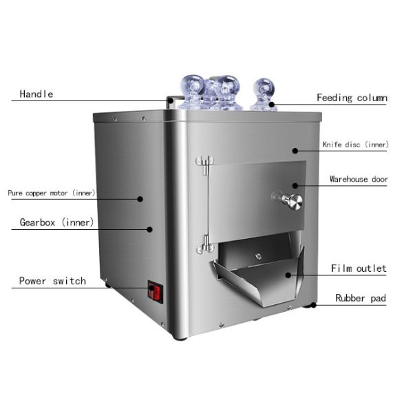 Silver Electric Herbal Slicer 240rpm For Ginseng Slicing Model DQ-103